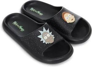 RICK AND MORTY Mens Comfort Slides - Officially licensed Cushion Slides - Rick Sanchez and Morty Smith