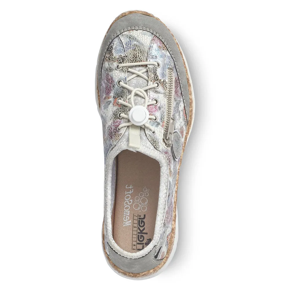 RIEKER N42V1-40 LADIES MULTI LACE UP SHOES