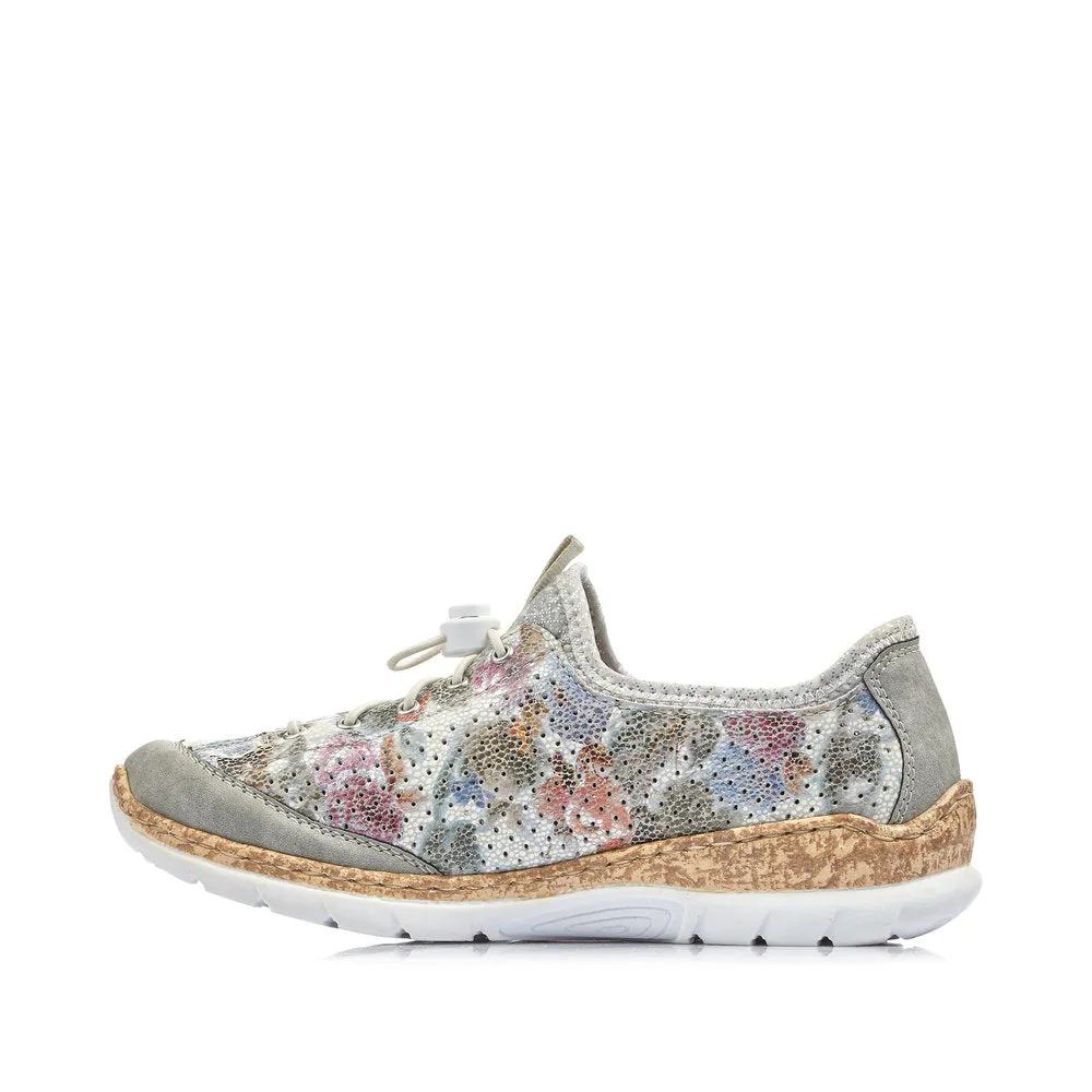 RIEKER N42V1-40 LADIES MULTI LACE UP SHOES