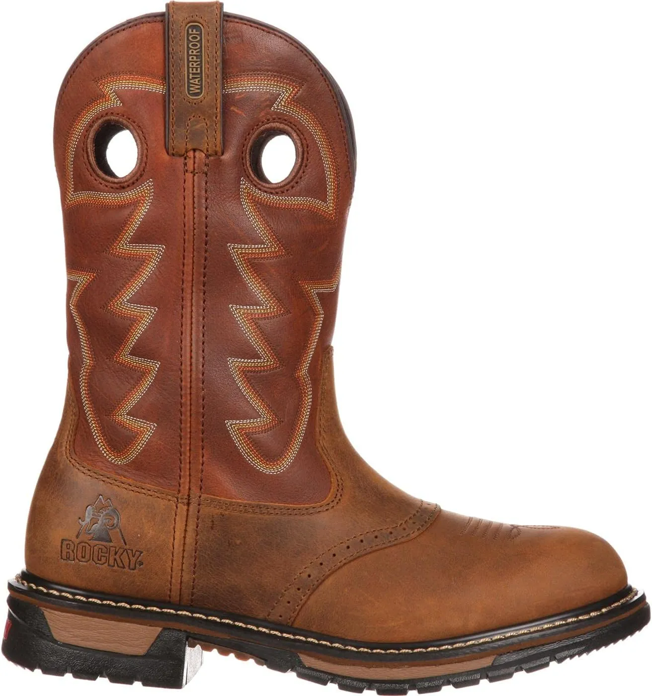 ROCKY Original Ride Branson Saddle Roper Waterproof Western Boot