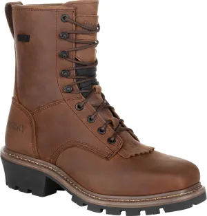 ROCKY Square Toe Logger Waterproof Work Boot