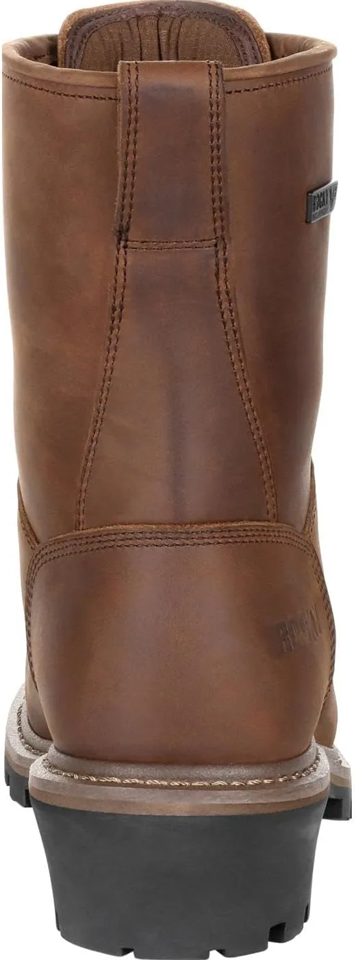 ROCKY Square Toe Logger Waterproof Work Boot