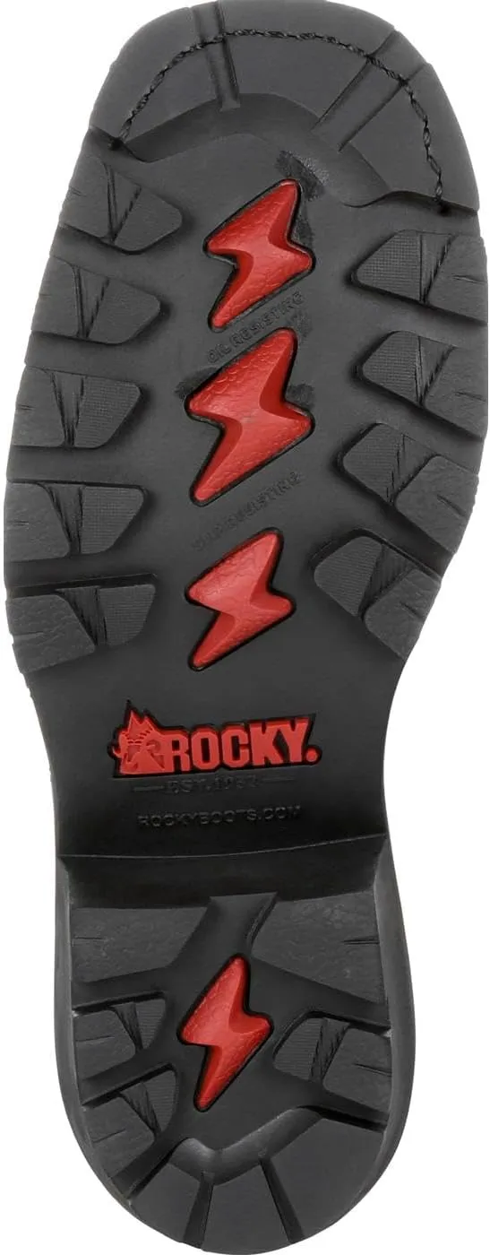 ROCKY Square Toe Logger Waterproof Work Boot