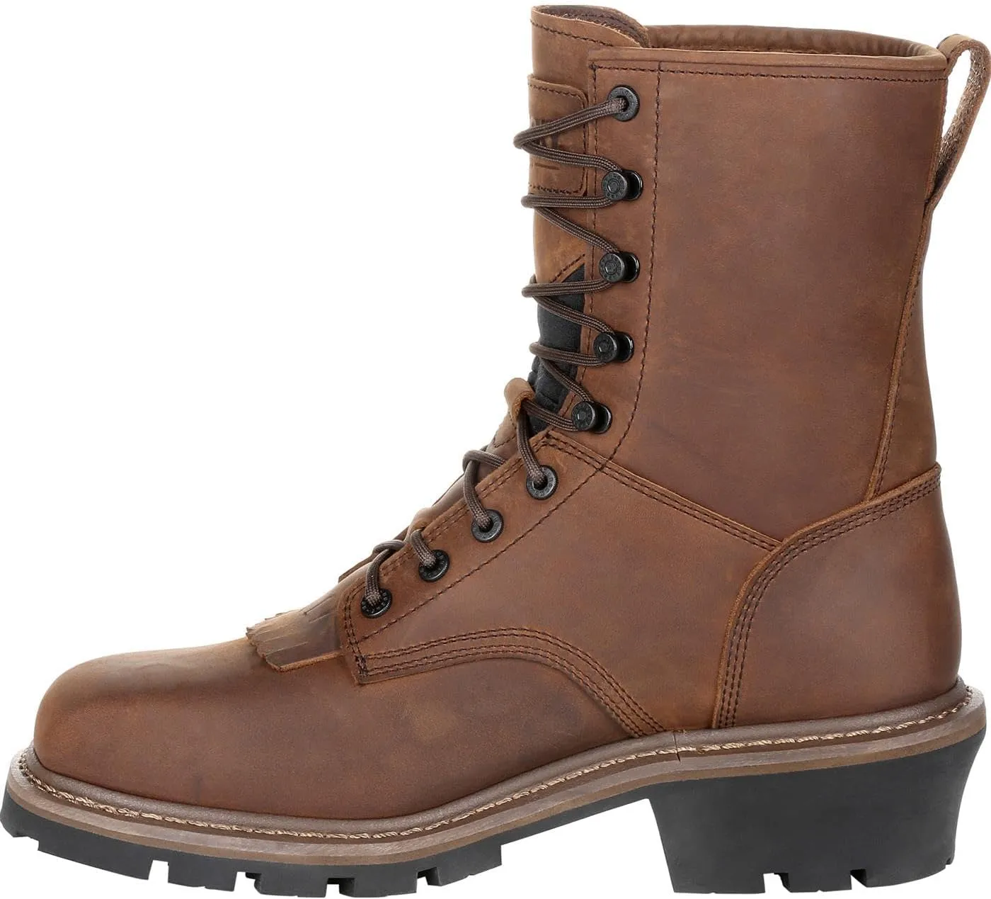 ROCKY Square Toe Logger Waterproof Work Boot