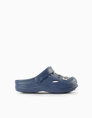 Rubber Clogs for Boys 'Beach', Dark Blue