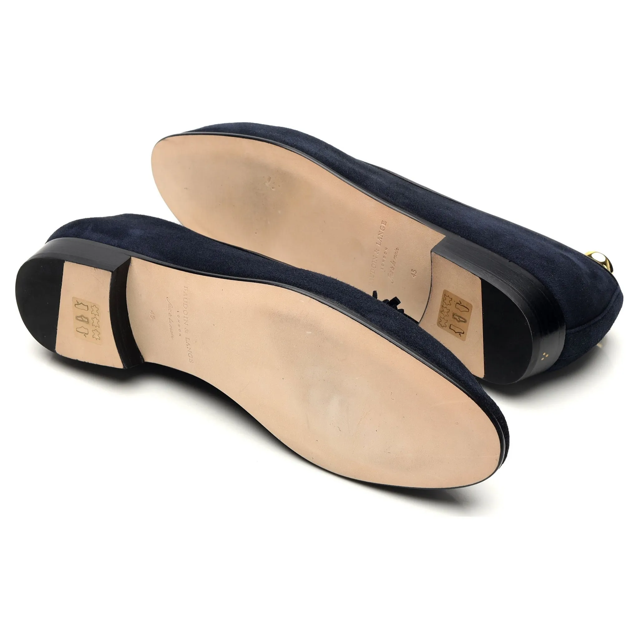 'Sagan Classic' Navy Blue Suede Tassel Loafer UK 11 / UK 11.5