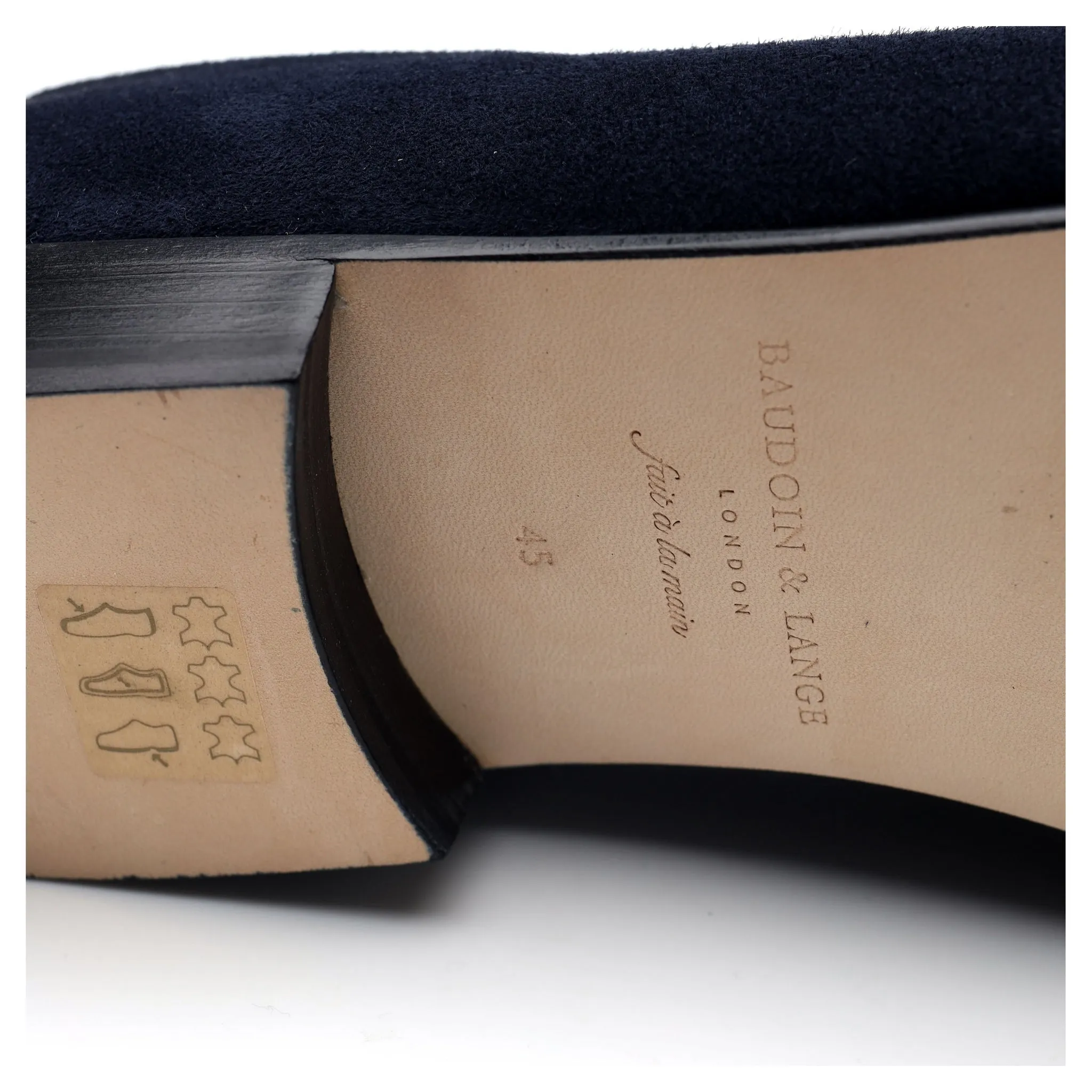 'Sagan Classic' Navy Blue Suede Tassel Loafer UK 11 / UK 11.5