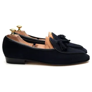 'Sagan Classic' Navy Blue Suede Tassel Loafer UK 11 / UK 11.5
