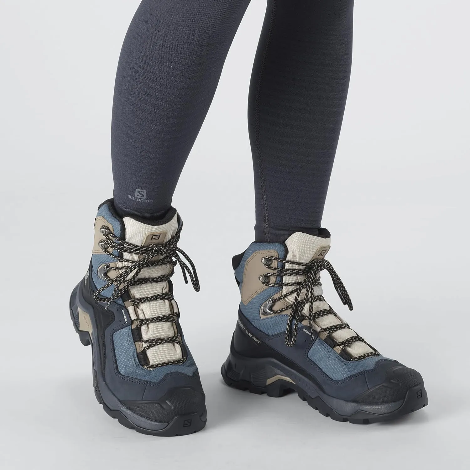 Salomon Women’s Quest Element Gore-Tex, Waterproof Neutral Leather Hiking Boots