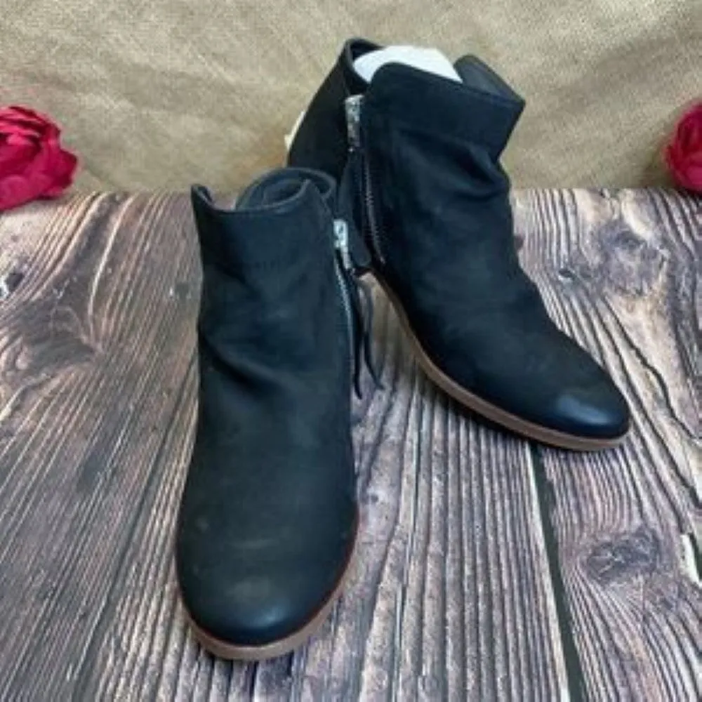 Sam Edelman Black Leather Packer Ankle Booties 5