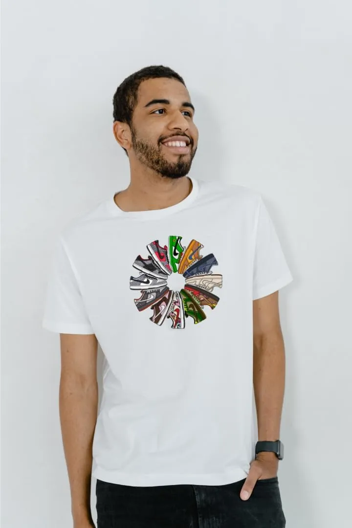 SB Dunk Men's Graphic T-Shirt – 100% Cotton Graphic Tees Men, Comfortable Streetwear Tee – Short Sleeve Crewneck T-Shirt