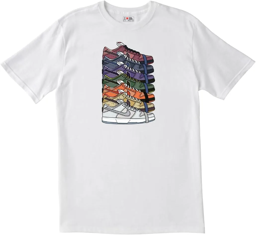 SB Dunk Men's Graphic T-Shirt – 100% Cotton Graphic Tees Men, Comfortable Streetwear Tee – Short Sleeve Crewneck T-Shirt