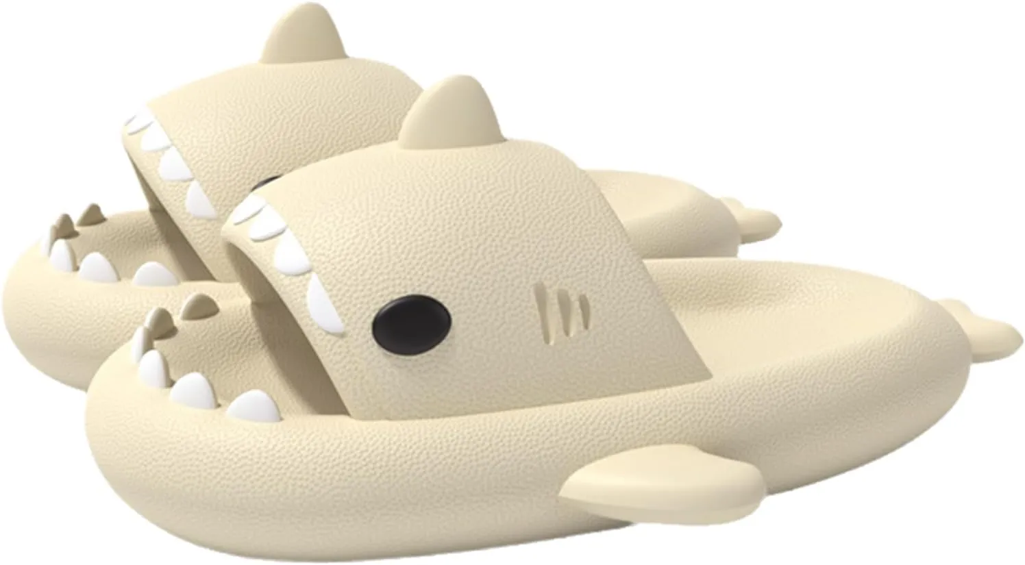 Shark Slides for Men and Women, Cloud Fun Animal Slipper for Adult, Cozy Non-Slip Shark Sandals for Bathroom, Outdoor
