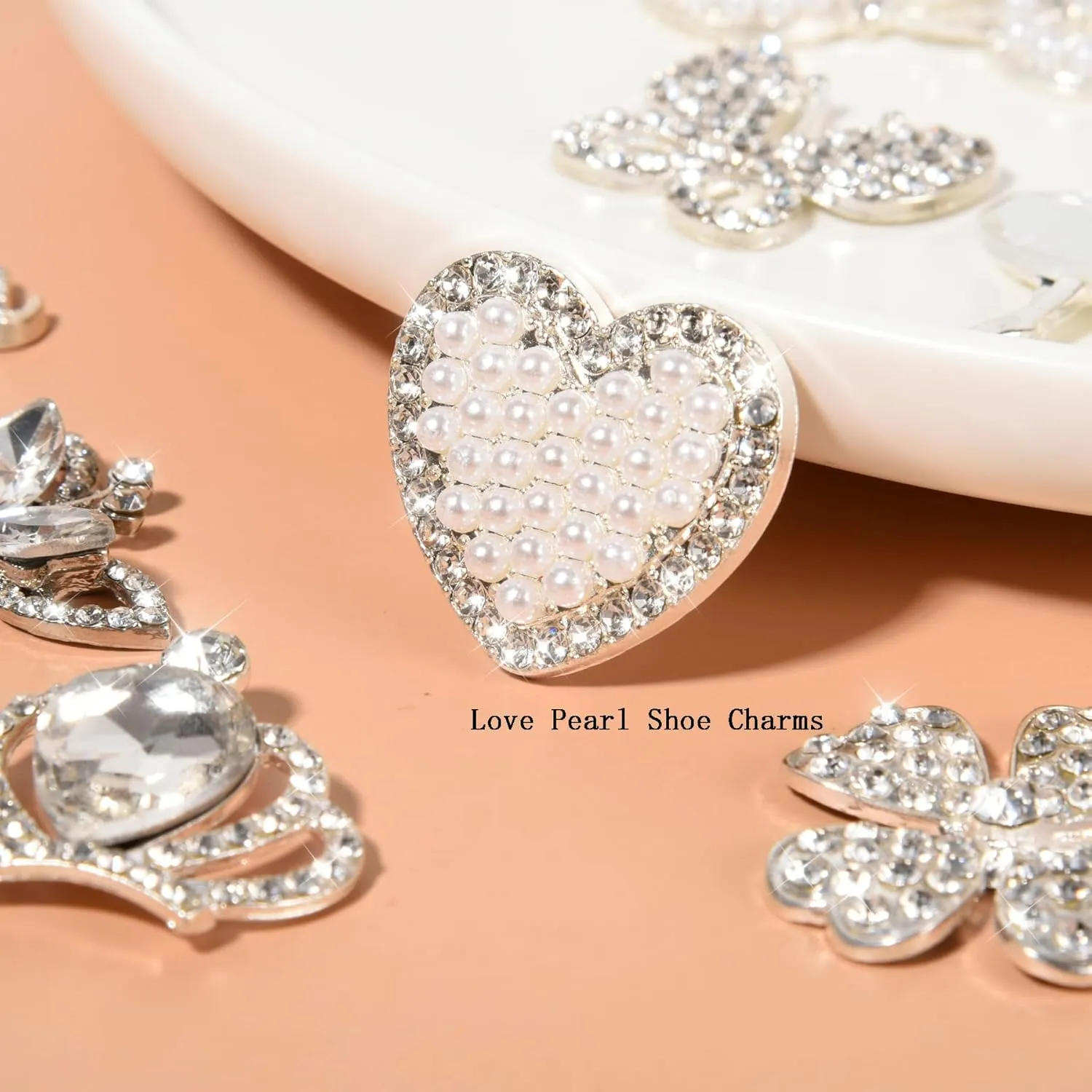 Shoe Charms for Women Girls，Bling Designer Jewelry Shoe Decoration Diamond Shoe Chain Shiny Charms Decoration for Your Clog Sandals