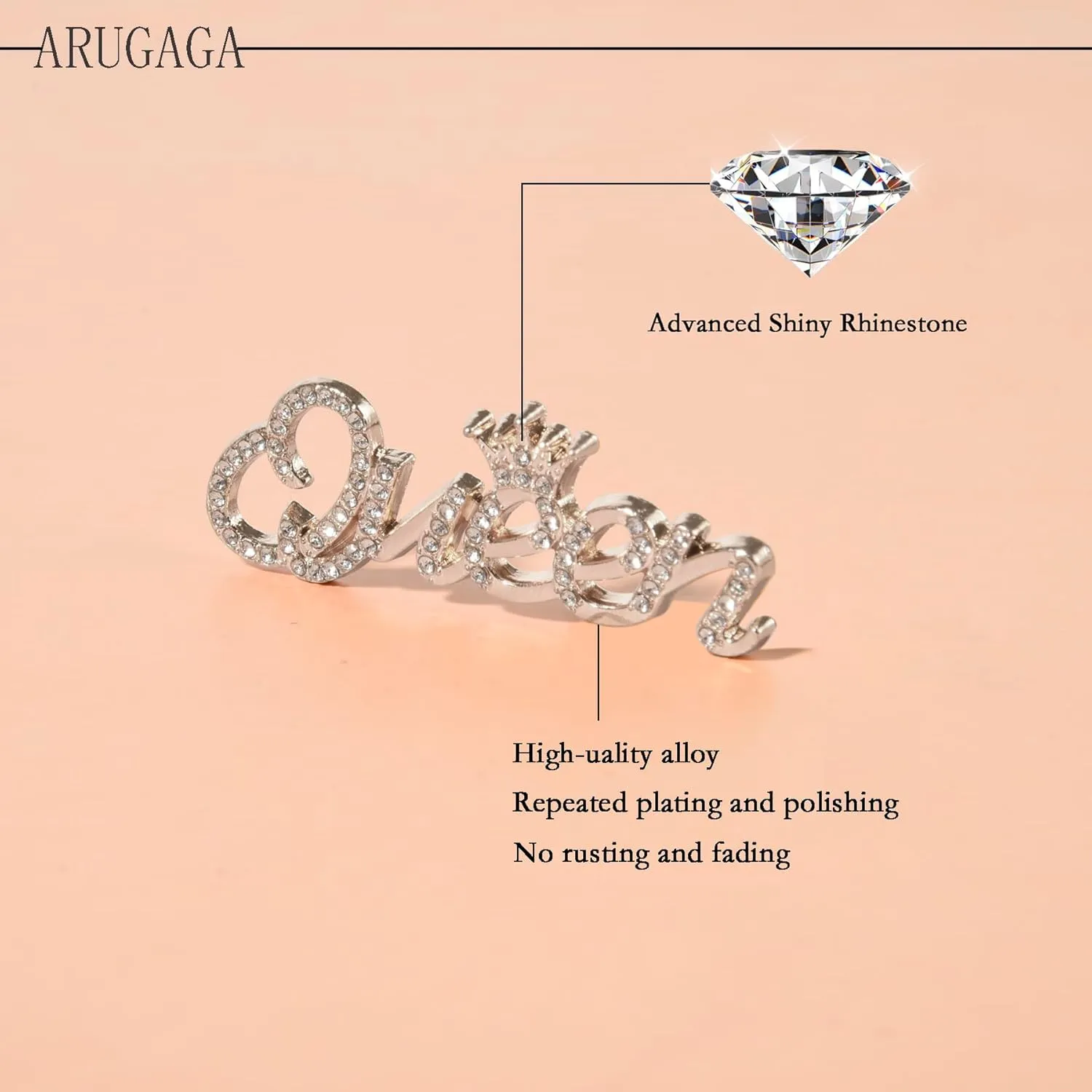 Shoe Charms for Women Girls，Bling Designer Jewelry Shoe Decoration Diamond Shoe Chain Shiny Charms Decoration for Your Clog Sandals
