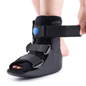 Short Air Walker Cam Fracture Boot Inflatable Walking Boot for Ankle or Foot Fracture, Sprained Ankle, Injury Protection and Stabilization Fracture Boot Fits Left or Right Foot (Medium)