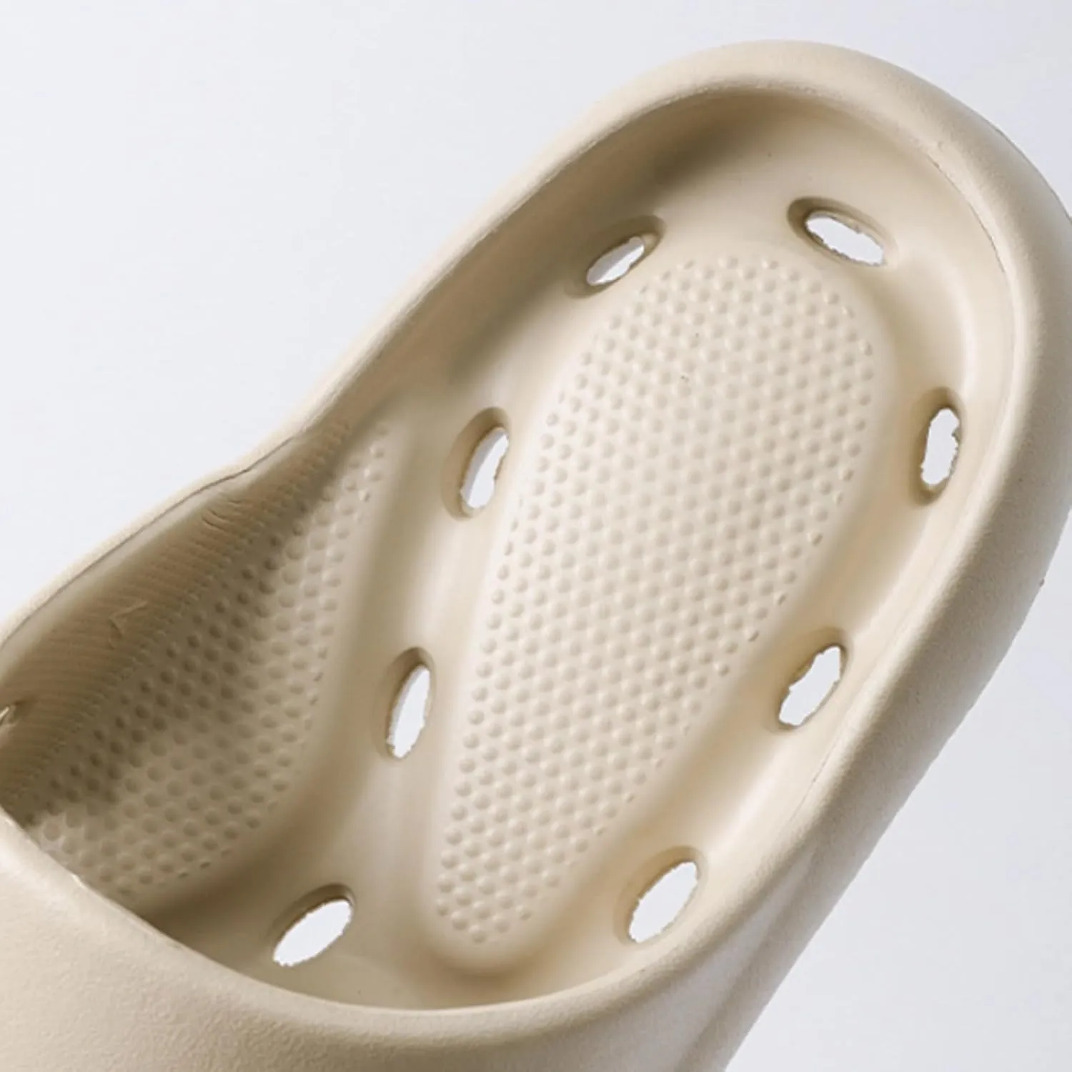 Shower Sandals Women Non Slip Men Massage Slide Sandals Soft Cushioned Anti-Slip Pool Slides Comfor Quick Drying Drain Holes Bathroom Slides Slippers