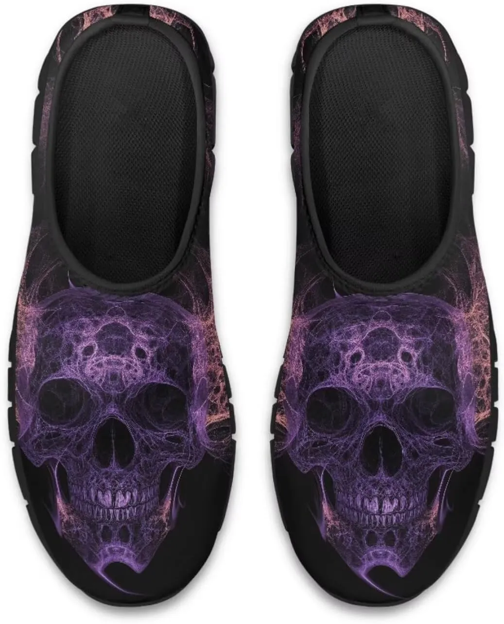 Skull Walking Shoes Casual Tennis Flat Work Loafer Wide Toe Driving Shoe Hiking Sneaker for Women