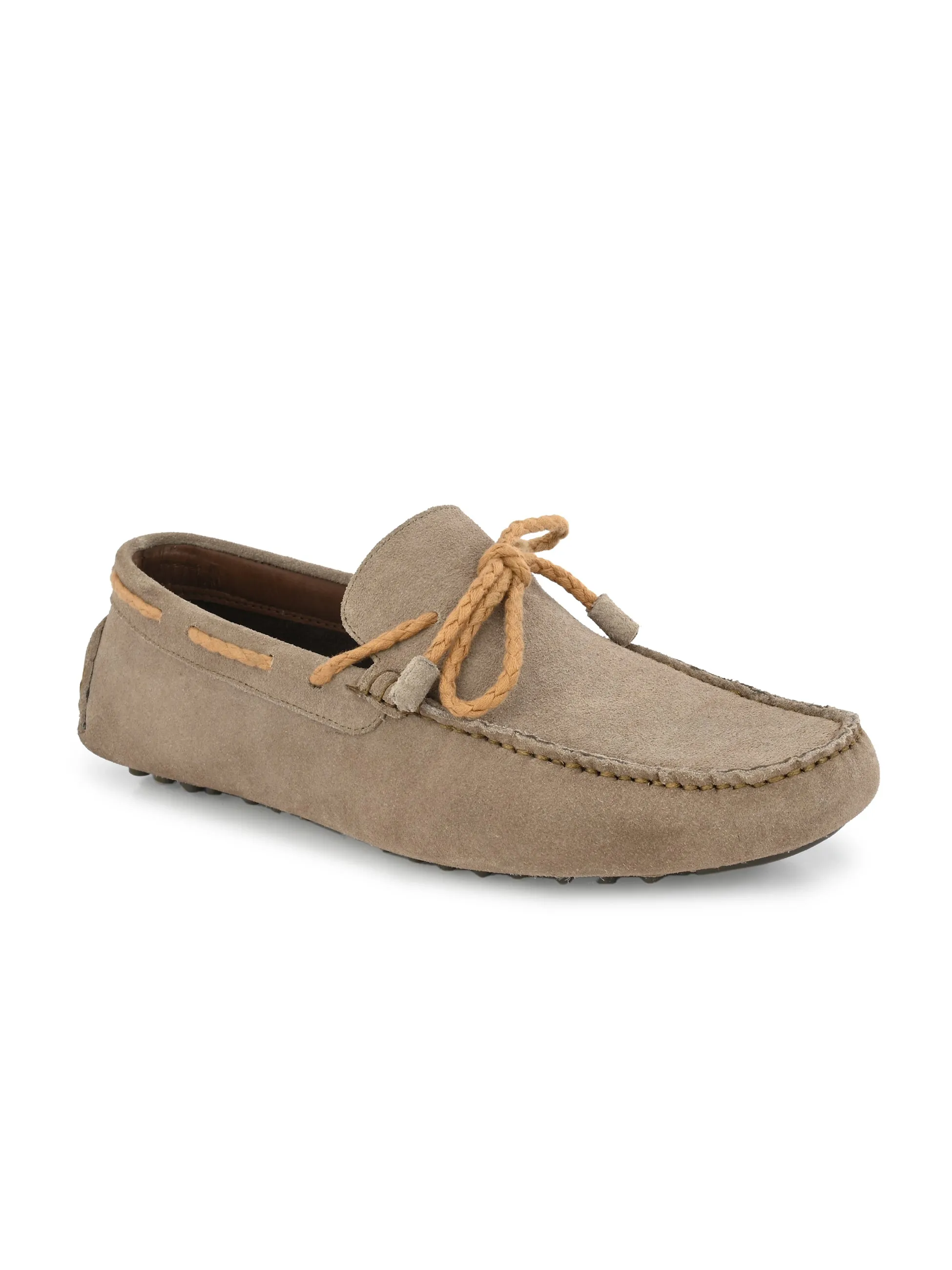 Slate Beige Driving Loafers