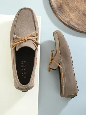 Slate Beige Driving Loafers