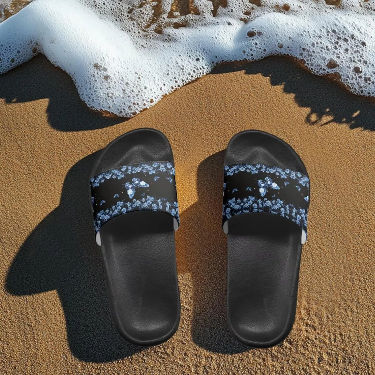 Slides Sandals Pillow House Flat Shoes Womens Shower Slippers Bathroom Anti Slip EVA Indoor Sandal Lightweight Summer Beach Slipper
