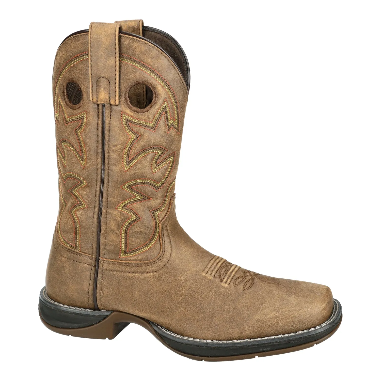 Smoky Mountain Boots Womens Prairie Brown Distress Leather Cowboy Boots