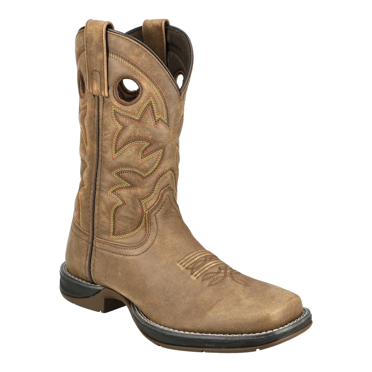 Smoky Mountain Boots Womens Prairie Brown Distress Leather Cowboy Boots