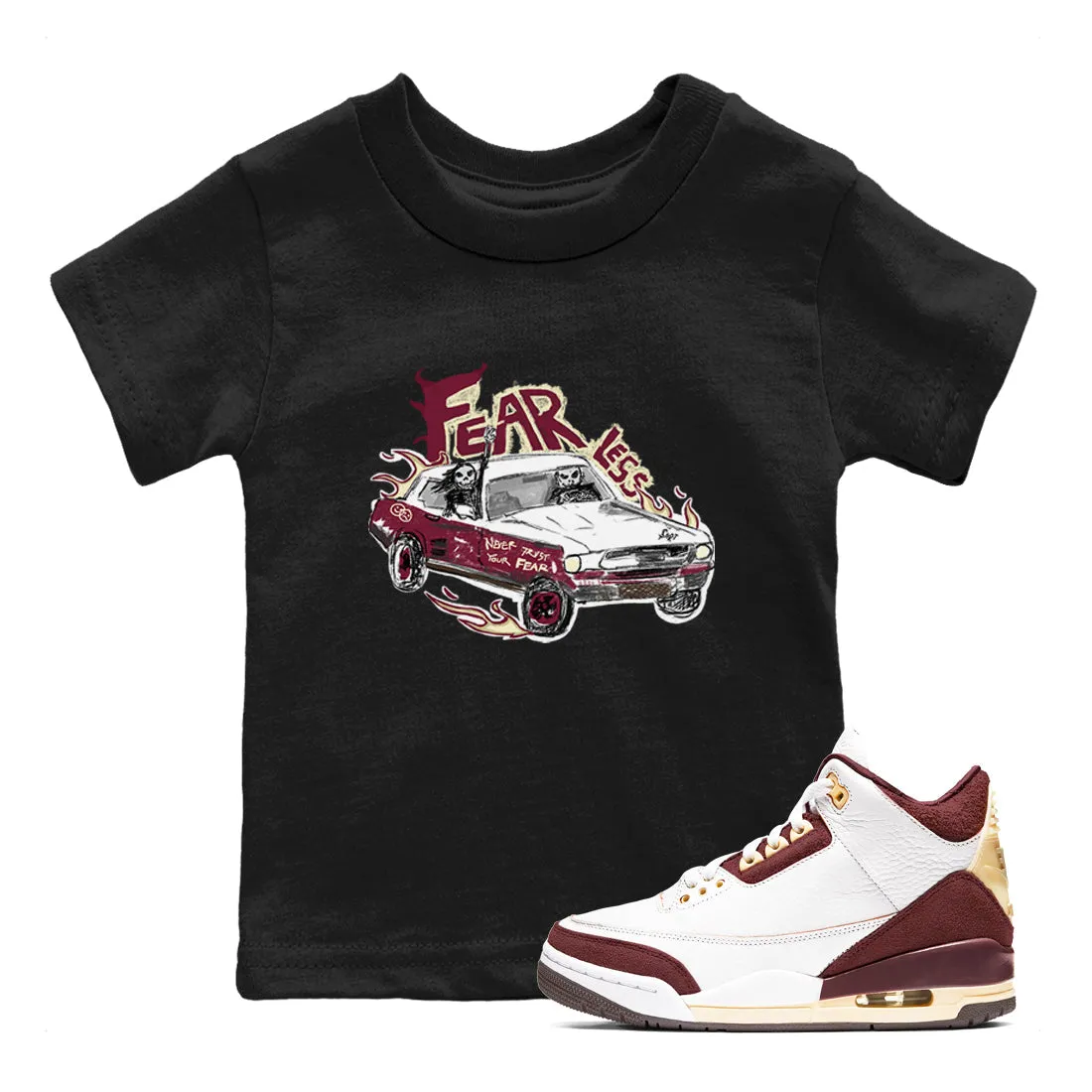 Sneaker Car x - Ma Jordan International delivery A Fearless Air Excellent reviews SNRT 3 Tees Burgundy Kids Crush Maniere