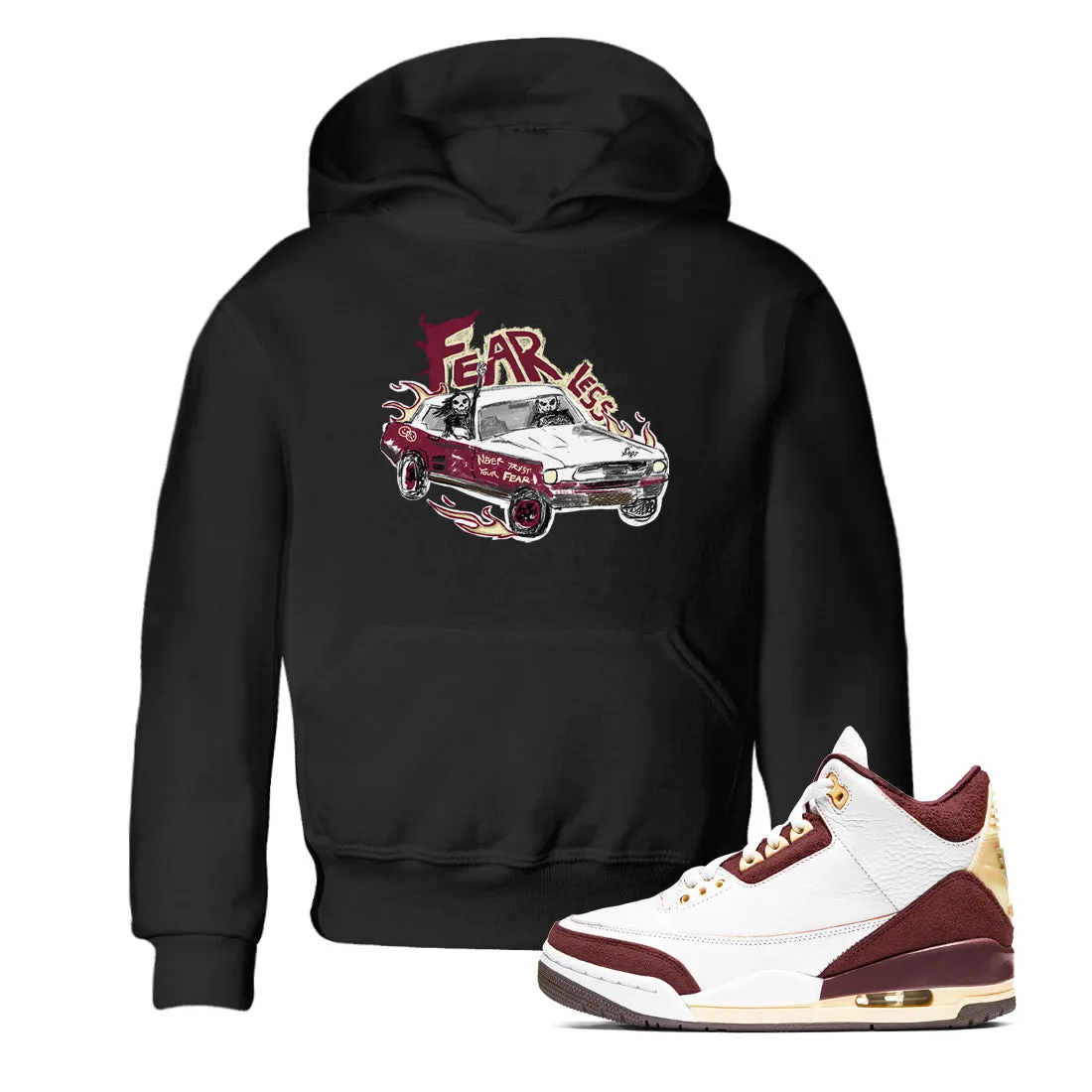 Sneaker Car x - Ma Jordan International delivery A Fearless Air Excellent reviews SNRT 3 Tees Burgundy Kids Crush Maniere