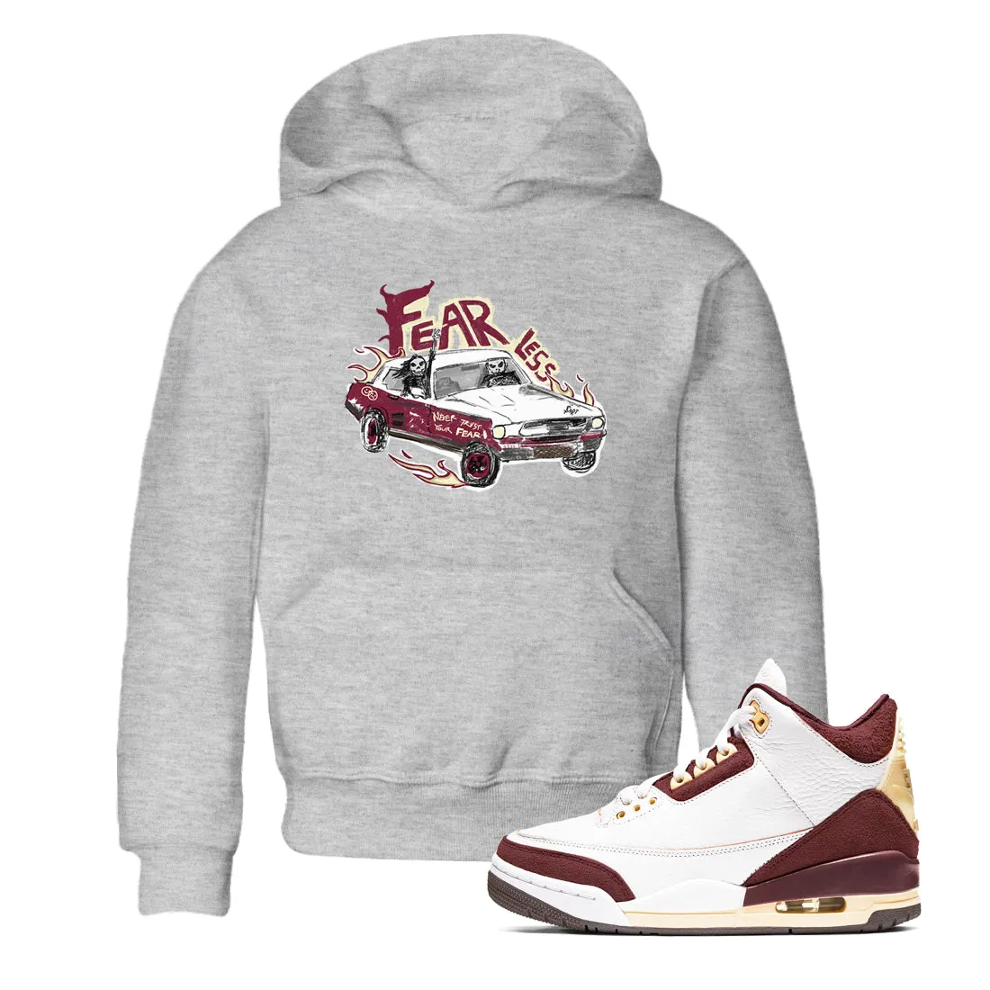Sneaker Car x - Ma Jordan International delivery A Fearless Air Excellent reviews SNRT 3 Tees Burgundy Kids Crush Maniere