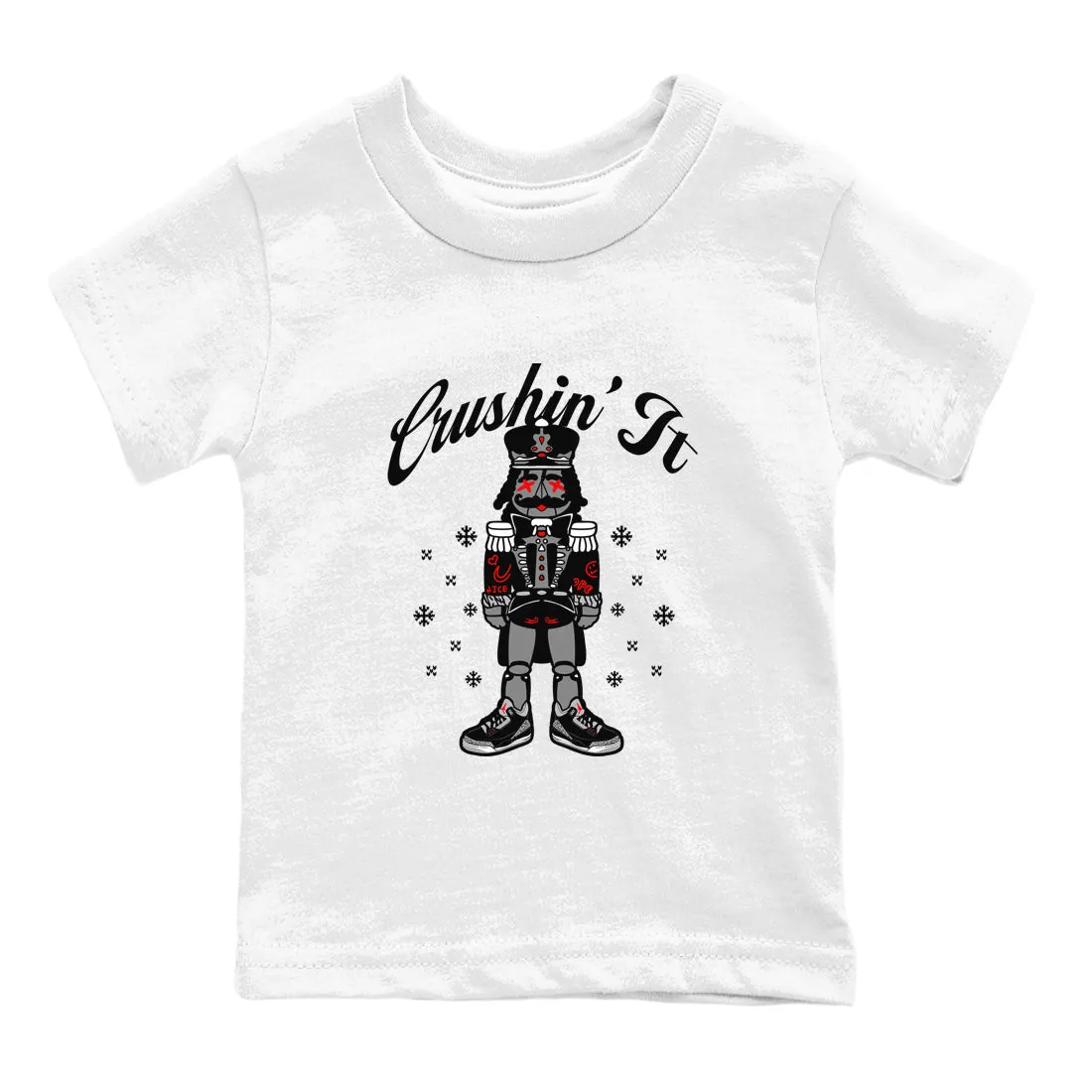 Sneaker Impressive variety SNRT Cement It Jordan Tees 3 Air Crushin' Black - Connected Kids