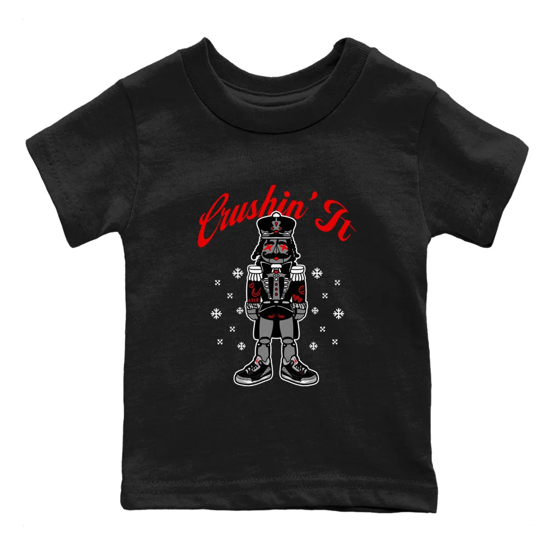 Sneaker Impressive variety SNRT Cement It Jordan Tees 3 Air Crushin' Black - Connected Kids