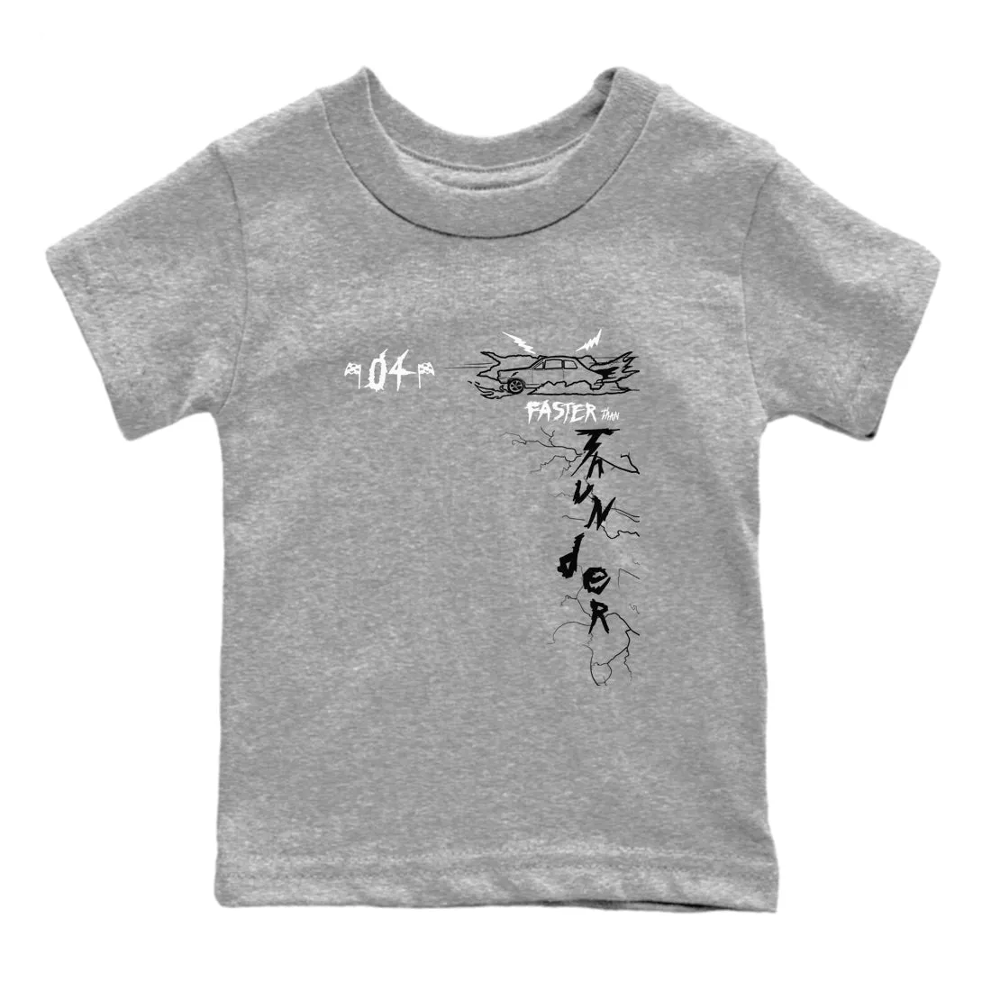 Sneaker Massive markdown Kids Precision-engineered Air 4 Faster - Thunder SNRT Jordan Tees Thunder White Than