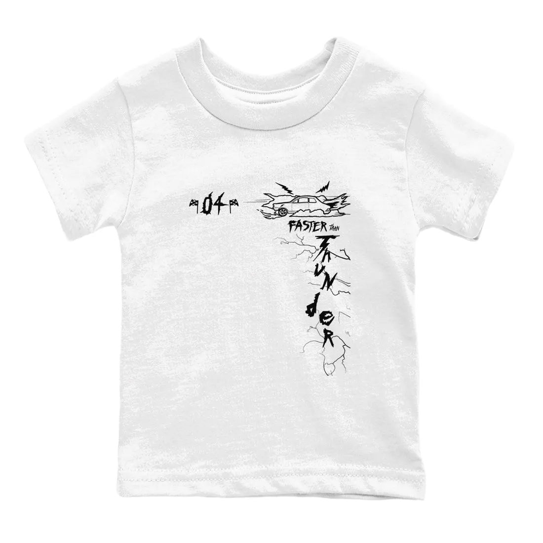 Sneaker Massive markdown Kids Precision-engineered Air 4 Faster - Thunder SNRT Jordan Tees Thunder White Than