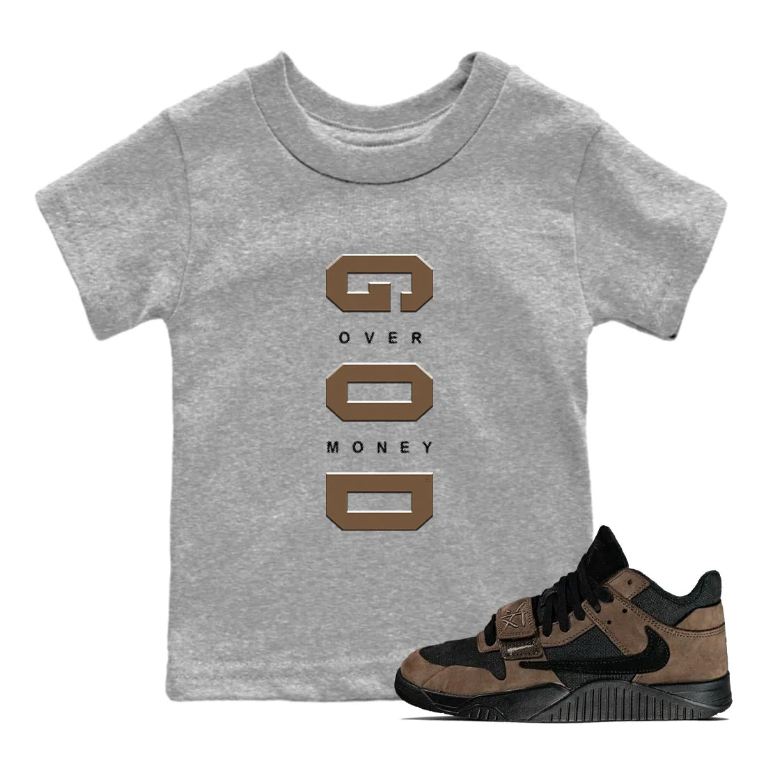 Sneaker Money Jack Jordan Kids Over Tees Dark - Jumpman SNRT Travis Easy-to-use God Powerful Mocha Scott