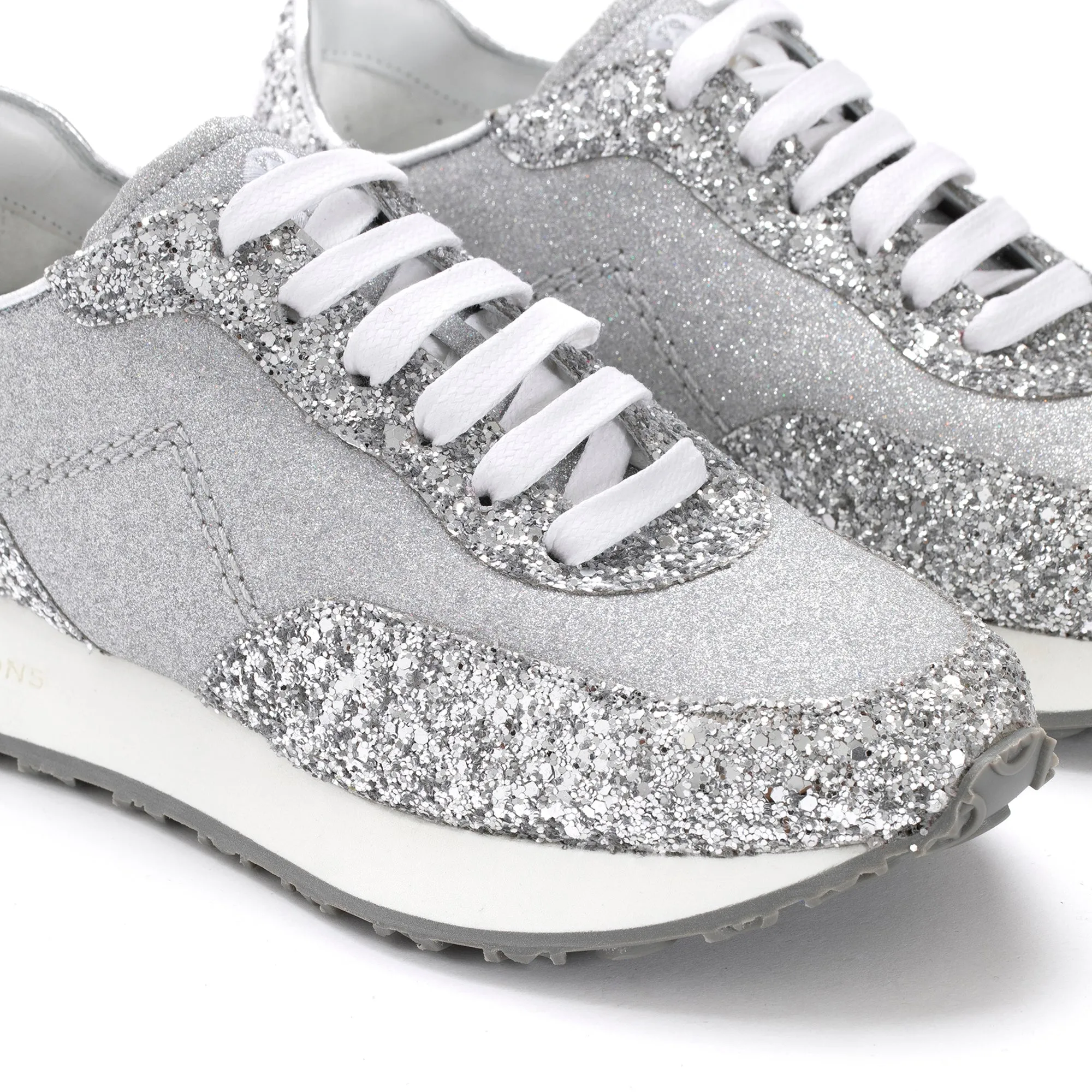 SNEAKER RUNNER GLITER PLATA