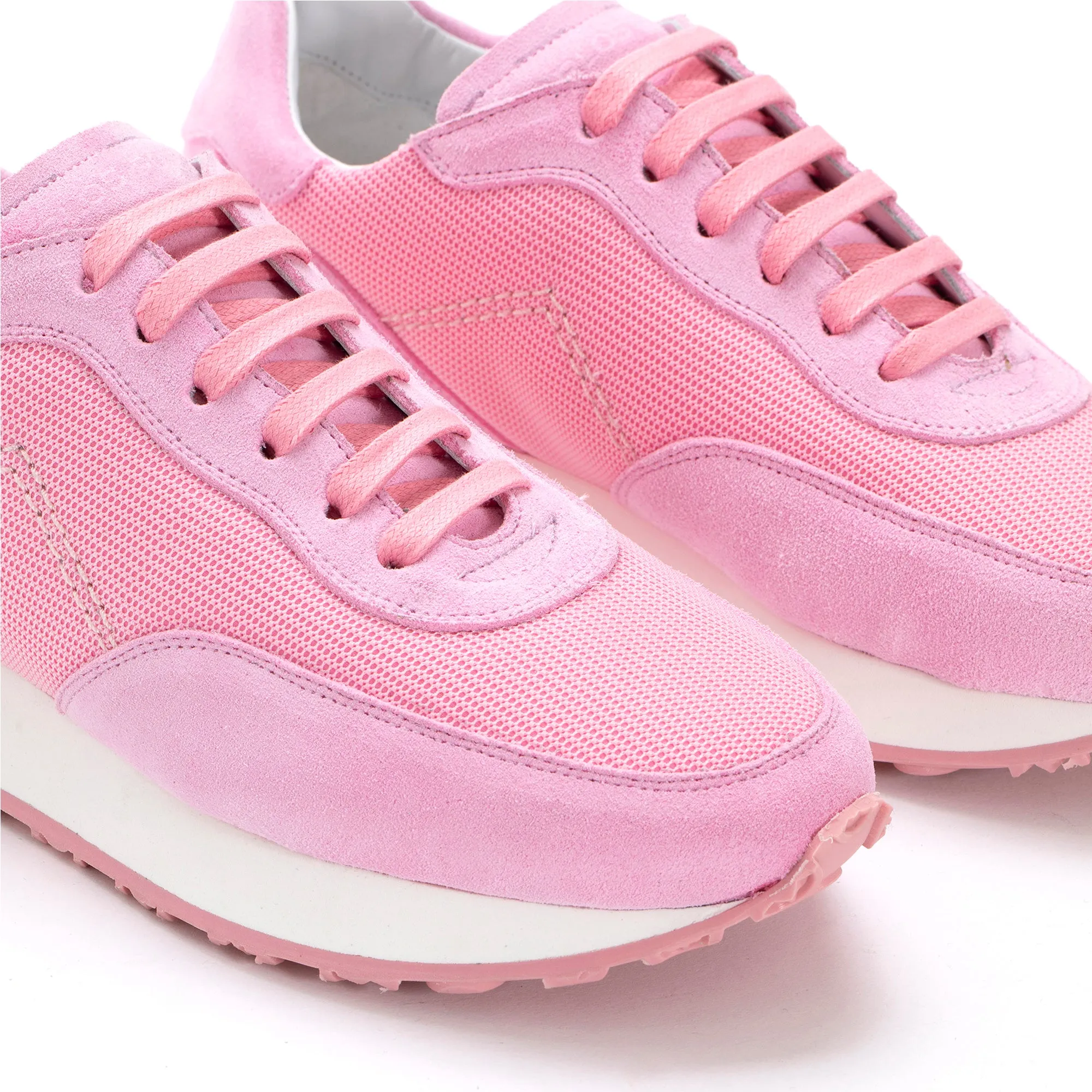 SNEAKER RUNNER VELOUR ROSA