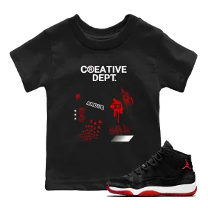 Sneaker SNRT Jordan Velvet High-efficiency Kids Creative Tees Best-value Bred Air - 11 Dept