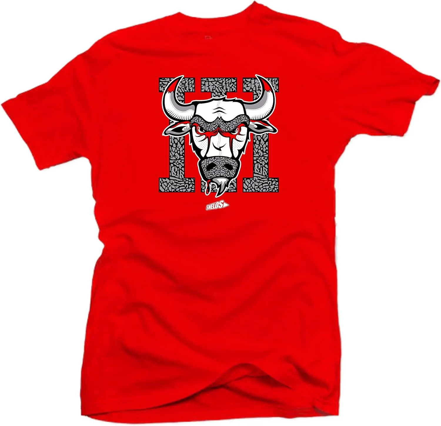 SNELOS Shirt to Match Jordan Retro 3" Red Cement 2020 Sneaker Tees