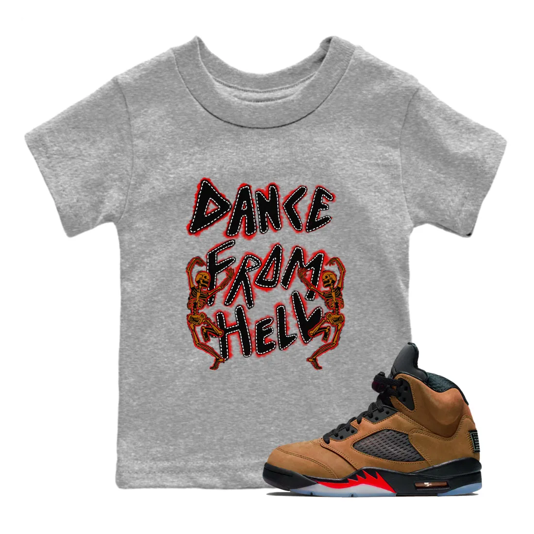 SNRT From Dance Jordan Kids Sneaker - Archaeo Clearance Hell 5 Refined Brown Tees Air