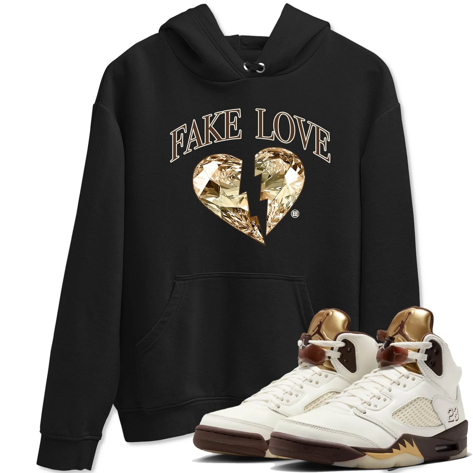 SNRT International tracking Ticket Sneaker Love Tees - 5 VR-compatible Air Golden Jordan Fake