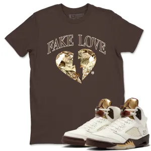 SNRT International tracking Ticket Sneaker Love Tees - 5 VR-compatible Air Golden Jordan Fake