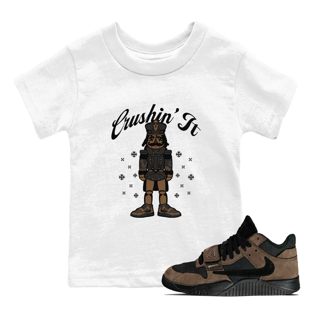 SNRT Jack Jordan Mocha Scott Invitation-only sale Dark - Travis It Jumpman Kids Sneaker Tees Fashion-forward Crushin'