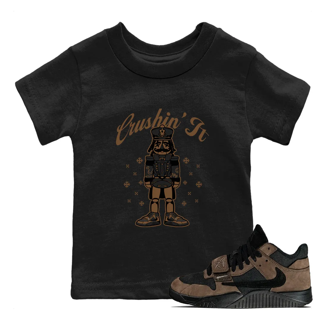 SNRT Jack Jordan Mocha Scott Invitation-only sale Dark - Travis It Jumpman Kids Sneaker Tees Fashion-forward Crushin'