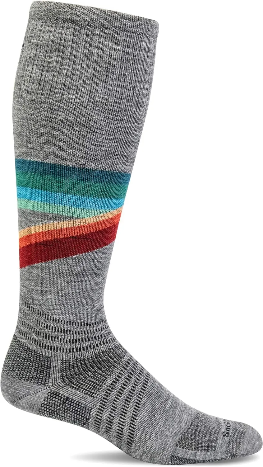 Sockwell Men's Rainbow Racer Ski Moderate Graduated Compression Sock
