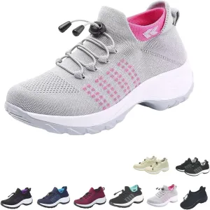 SONGXIA Women's Comfort Wear Orthowear Casual Platform Shoes, Arch Support, Red, US 11