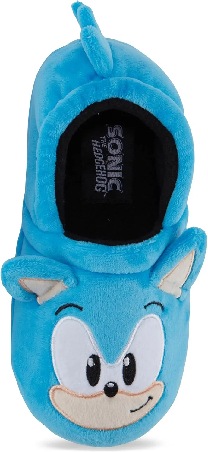 Sonic The Hedgehog Boys Cozy Comfort Slip on Aline Slippers - Sonic, Tails, Knuckles and Shadow Slippers
