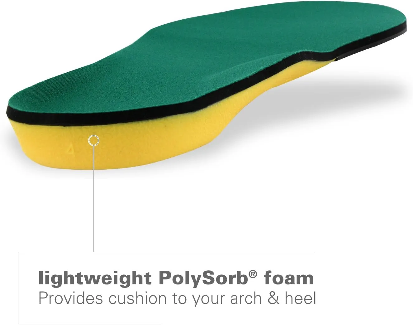Spenco Polysorb Heavy Duty Maximum All Day Comfort and Support Shoe Insole Men's 12-13.5