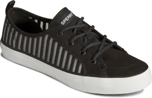 Sperry Mens Shoes Women's Crest Vibe Seasonal Sneaker, Black, 6