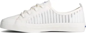 Sperry Women's Crest Vibe Seasonal Sneaker, White, 8.5